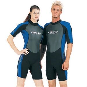 Tilos Titanium 2mm shorty wetsuit scuba women’s XS